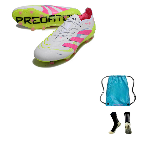 Adidas Predator Elite FG + Meia Antiderrapante + Bolsa
